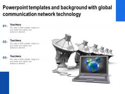 Powerpoint templates and background with global communication network technology