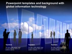 Powerpoint templates and background with global information technology