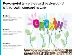 Powerpoint templates and background with growth concept nature