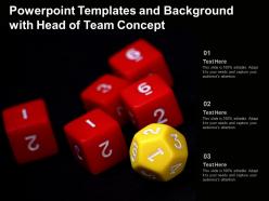 Powerpoint templates and background with head of team concept