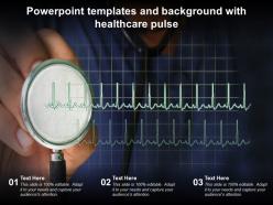 Powerpoint templates and background with healthcare pulse