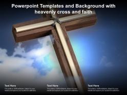 Powerpoint templates and background with heavenly cross and faith