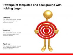 Powerpoint templates and background with holding target
