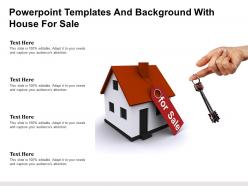 Powerpoint templates and background with house for sale