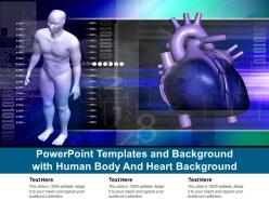 Powerpoint templates and background with human body and heart background