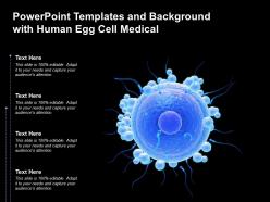 Powerpoint templates and background with human egg cell medical