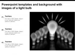 Powerpoint templates and background with images of a light bulb
