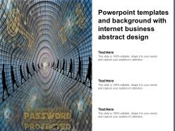 Powerpoint templates and background with internet business abstract design