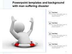 Powerpoint templates and background with man suffering disaster