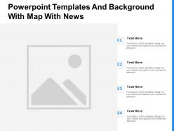 Powerpoint templates and background with map with news