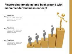 Powerpoint templates and background with market leader business concept
