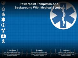 Powerpoint templates and background with medical symbol