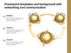 Powerpoint templates and background with networking and communication