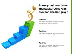 Powerpoint templates and background with number one bar graph
