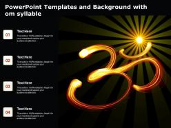 Powerpoint templates and background with om syllable