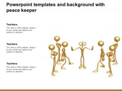 Powerpoint templates and background with peace keeper