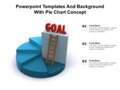 Powerpoint templates and background with pie chart concept