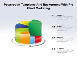 Powerpoint templates and background with pie chart marketing