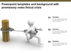 Powerpoint templates and background with promissory notes finical crisis