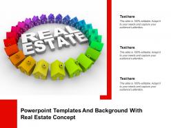 Powerpoint templates and background with real estate concept