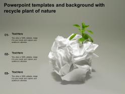Powerpoint templates and background with recycle plant of nature