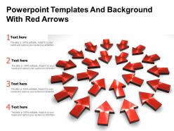 Powerpoint templates and background with red arrows