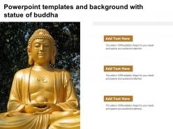 Powerpoint templates and background with statue of buddha