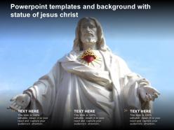 Powerpoint templates and background with statue of jesus christ