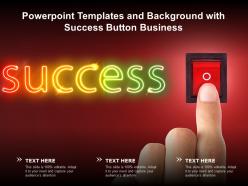 Powerpoint templates and background with success button business