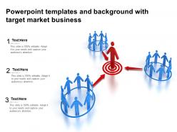 Powerpoint templates and background with target market business