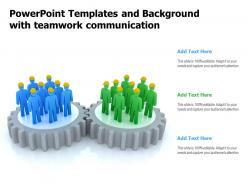 Powerpoint Templates And Background With Teamwork Communication