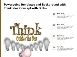 Powerpoint Templates And Background With Think Idea Concept With Bulbs