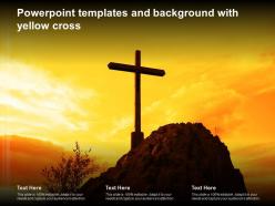 Powerpoint templates and background with yellow cross