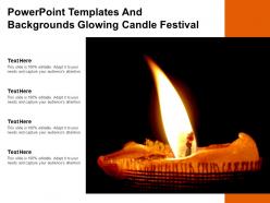 Powerpoint templates and backgrounds glowing candle festival