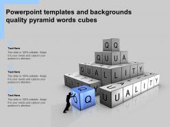 Powerpoint templates and backgrounds quality pyramid words cubes