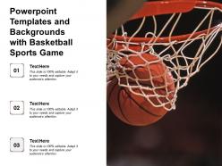 Powerpoint Templates And Backgrounds With Basketball Sports Game