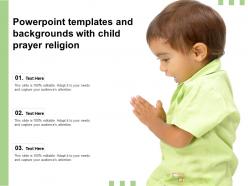 Powerpoint templates and backgrounds with child prayer religion