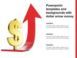 Powerpoint templates and backgrounds with dollar arrow money
