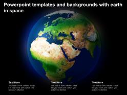 Powerpoint templates and backgrounds with earth in space