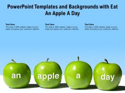 Powerpoint templates and backgrounds with eat an apple a day