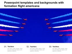 Powerpoint templates and backgrounds with formation flight americana