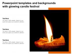 Powerpoint templates and backgrounds with glowing candle festival