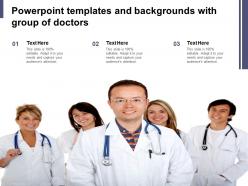 Powerpoint templates and backgrounds with group of doctors