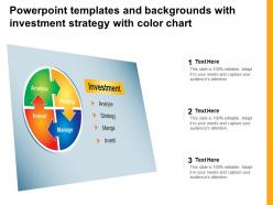 Powerpoint Templates And Backgrounds With Investment Strategy With Color Chart