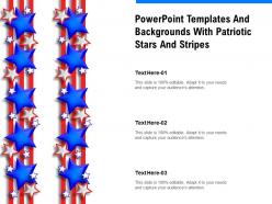 Powerpoint templates and backgrounds with patriotic stars and stripes
