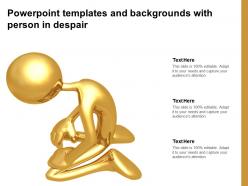 Powerpoint templates and backgrounds with person in despair