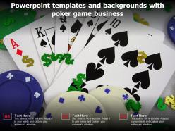 Powerpoint templates and backgrounds with poker game business