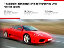 Powerpoint templates and backgrounds with red car sports