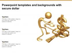 Powerpoint templates and backgrounds with secure dollar