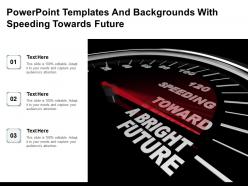 Powerpoint templates and backgrounds with speeding towards future